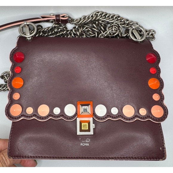Fendi Roma Kan Studded Bag Chain Strap with COA - Picture 1 of 16